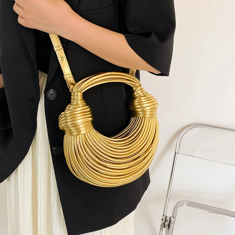 Luxury Evening Purses Golden Noodle