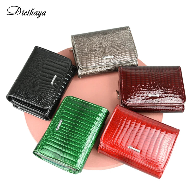 Leather Magnetic Clasp Designer Wallets