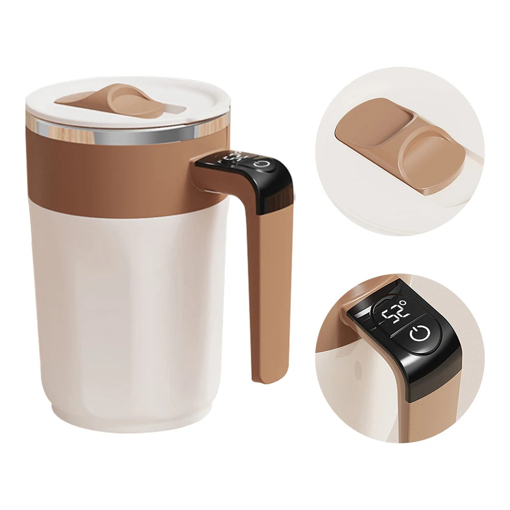 Self-stirring Coffee Mug Magnetic Rechargeable