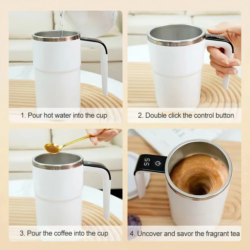 Magnetic Self Stirring Coffee Mug