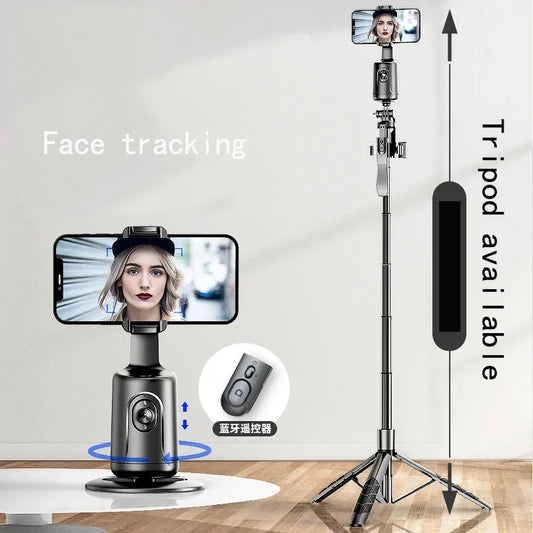 360° Auto Face Tracking Tripod For Tiktok Live video Blog