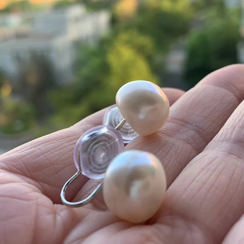 Freshwater Pearls Stud Clip on Earrings