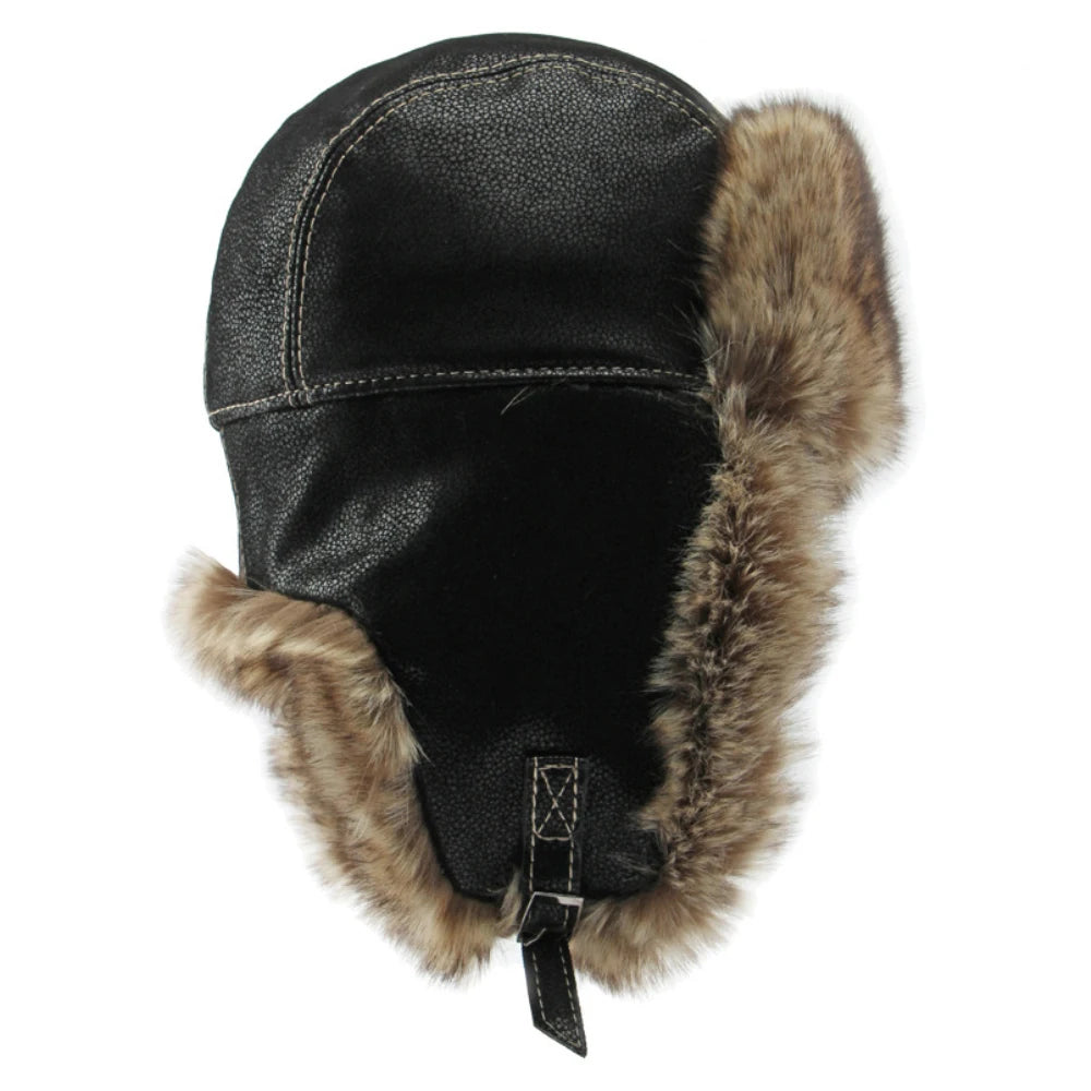 Bomber Thick Warm Russian Fur Hat