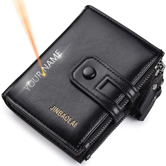 Men Wallets Short PU Leather