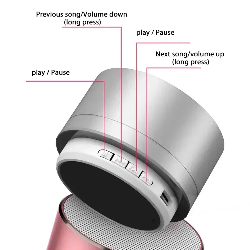 Mini Portable Speaker For Broadcasting  Wireless Bluetooth