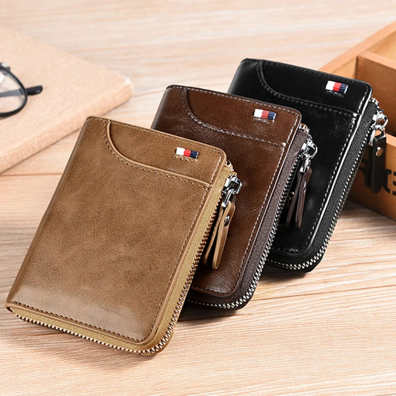 Leather Business Card Holder Wallet