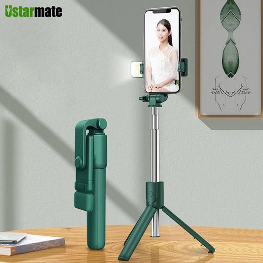 Wireless Bluetooth Selfie Stick Mobile Phone Holder