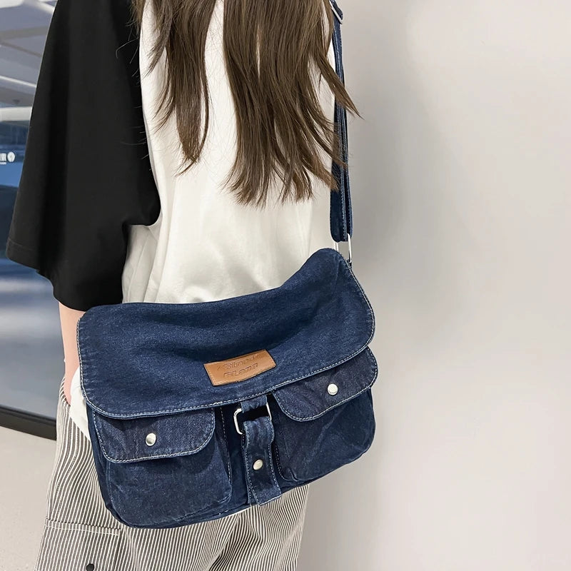 Denim Hobo Crossbody Bags