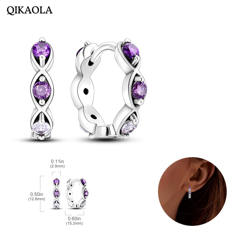 925  Silver Charm Double Earrings