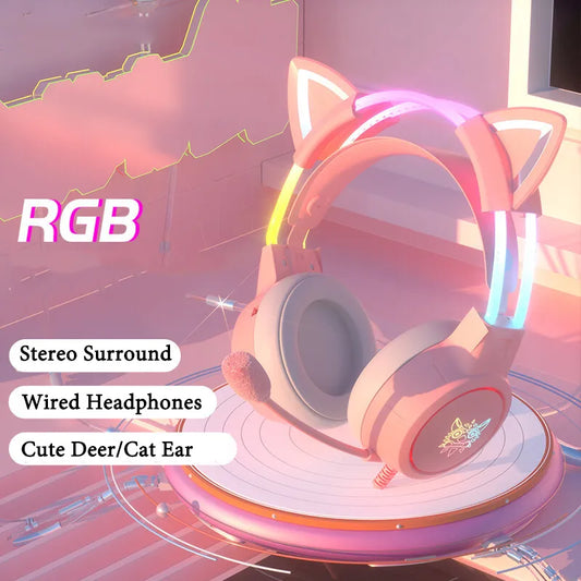 Kawaii Wired Gaming Headphones