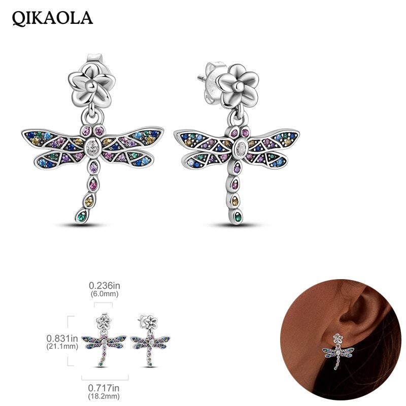 925  Silver Charm Double Earrings