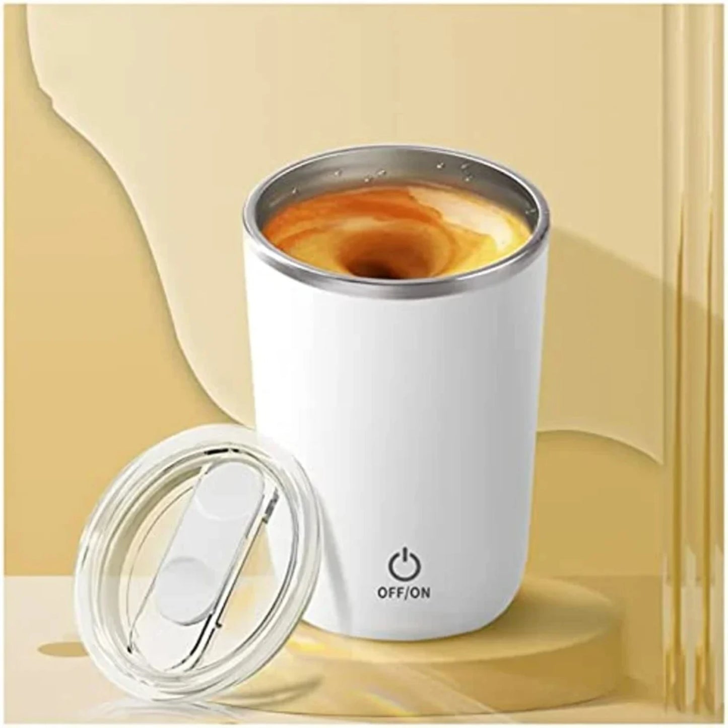 Smart Stainless Steel USB Rechargeable Self Stirring Coffee