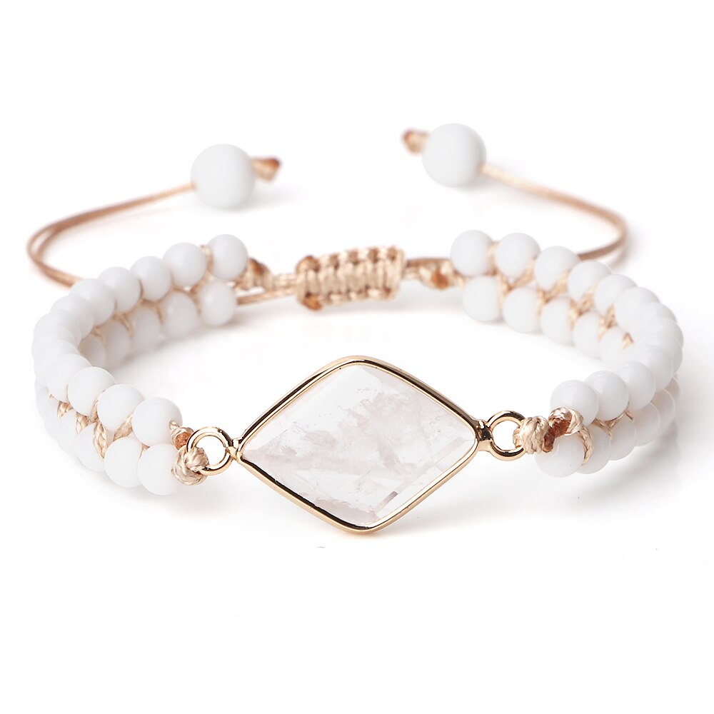 Natural Stone White Porcelain Bracelet