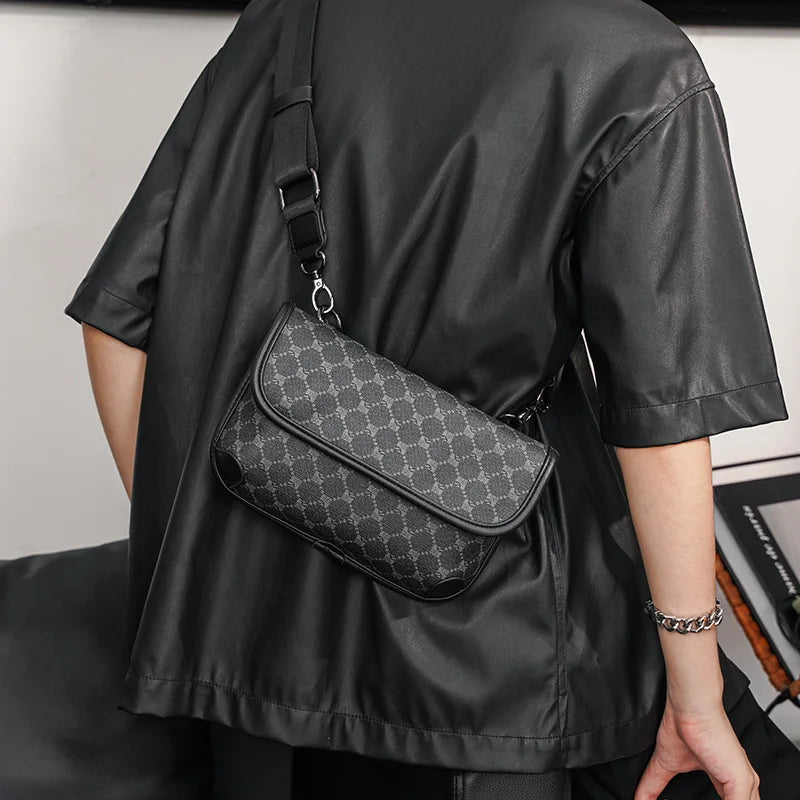 Men Crossbody PU Leather Bag