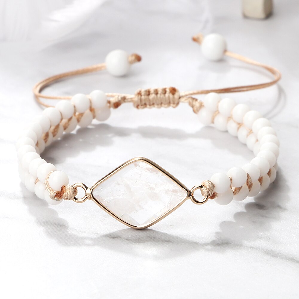 Natural Stone White Porcelain Bracelet