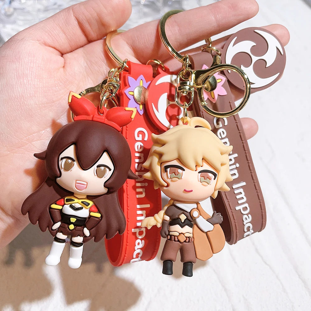 Genshin Impact Figure Model Keychain Kawaii