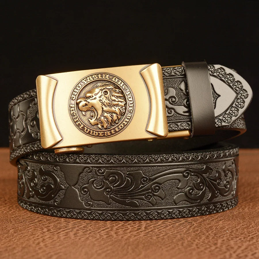 BOKADIAO Leather Automatic Buckle Belts