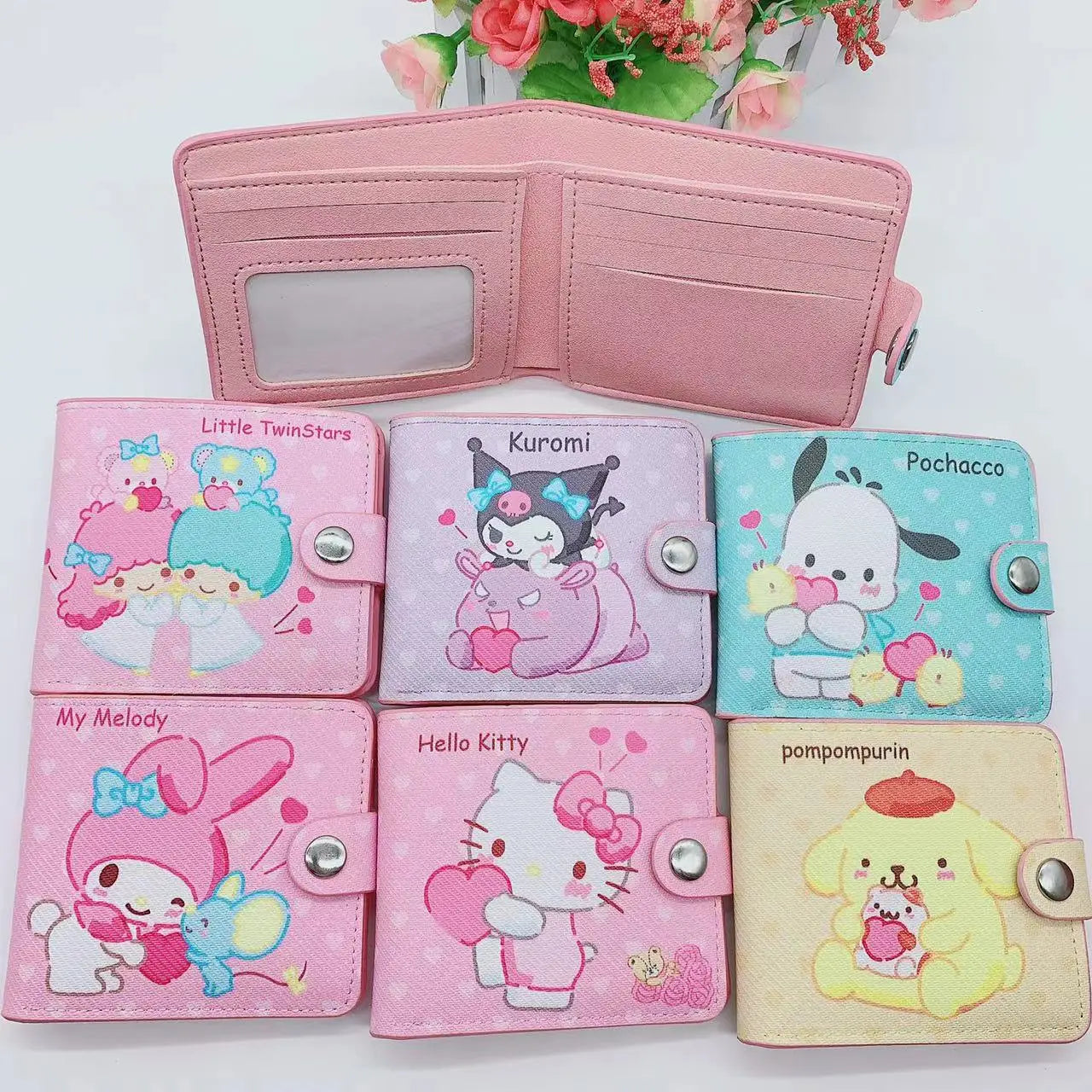 Sanrio PU  Women's Wallet Hello Kitty Card Holders