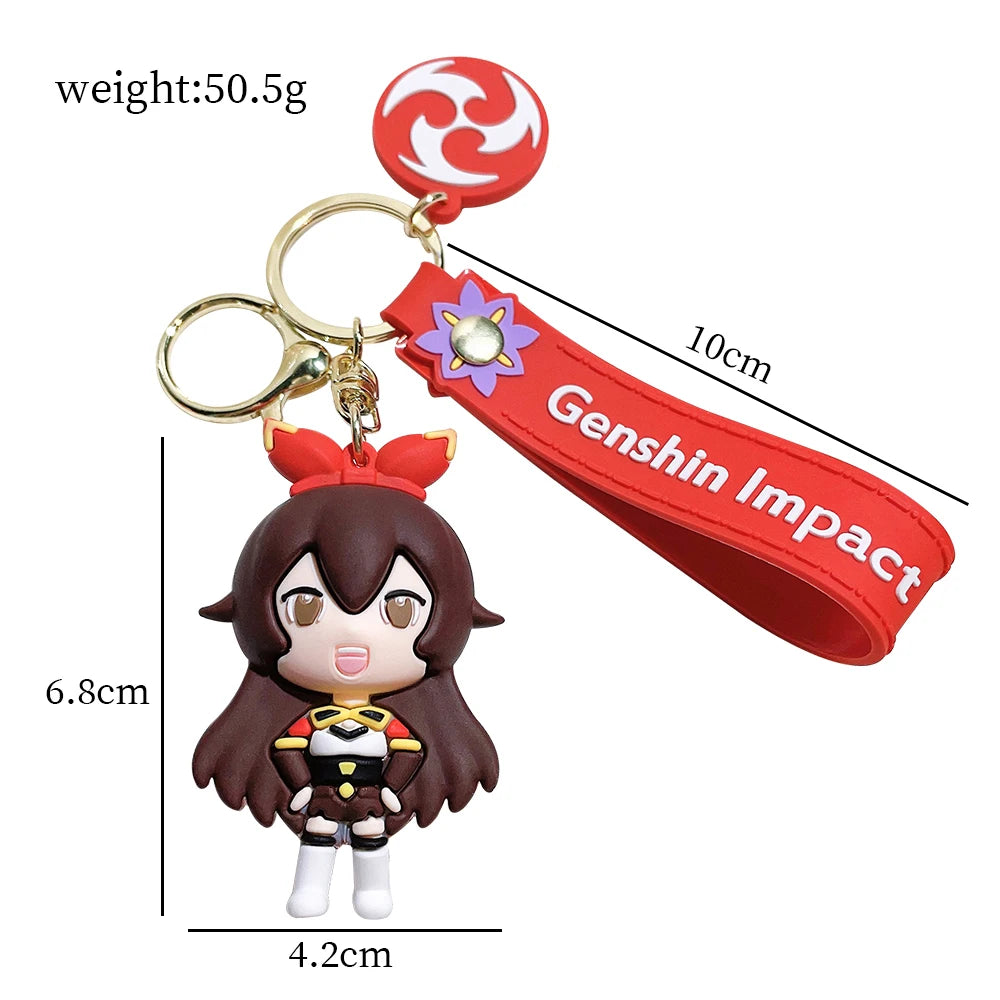 Genshin Impact Figure Model Keychain Kawaii