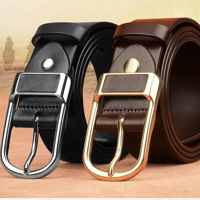 Genuine Leather High Quality Buckle Belts