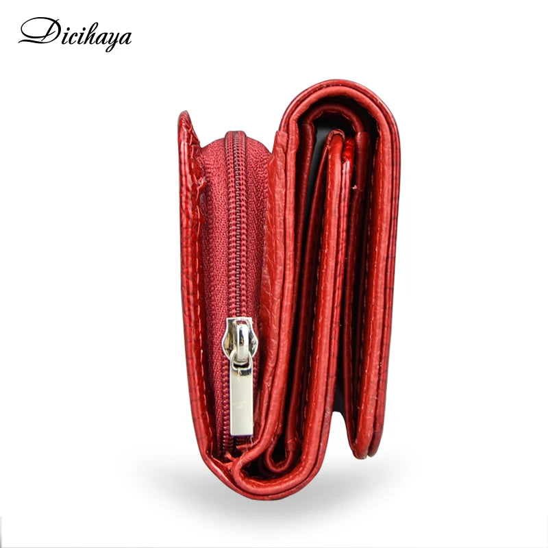 Leather Magnetic Clasp Designer Wallets