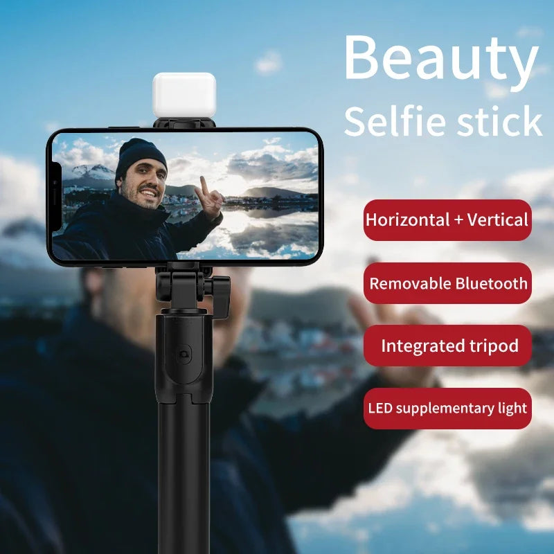 Wireless Bluetooth Selfie Stick Mobile Phone Holder