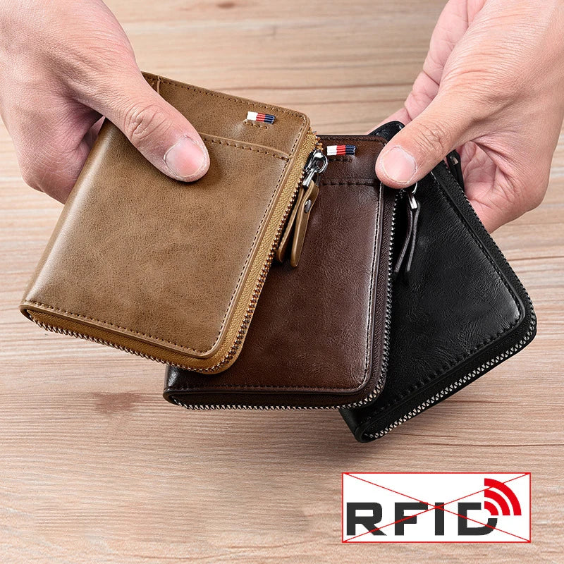 Leather Business Card Holder Wallet