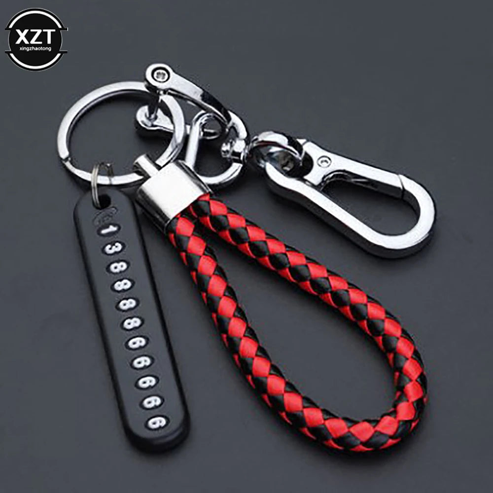 Anti-Lost Car Key Pendant Split Rings Keychain