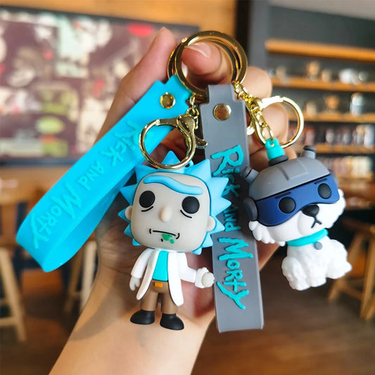 Rick and Morti Dolls Keyrings