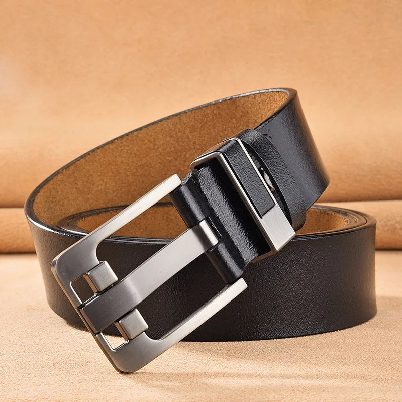 Pin Buckle Luxury Designer Cowskin Belts