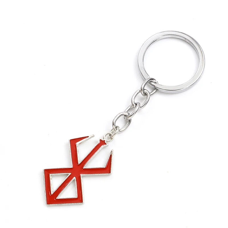 Japan Game Anime Red Enamel Key Chains