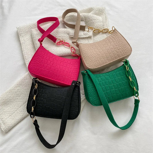 Felt Shoulder Armpit Handbags