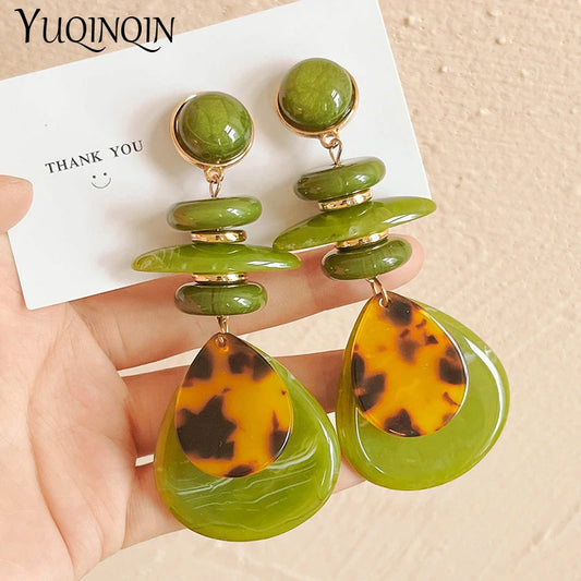 Vintage Korean Long Hanging Earrings