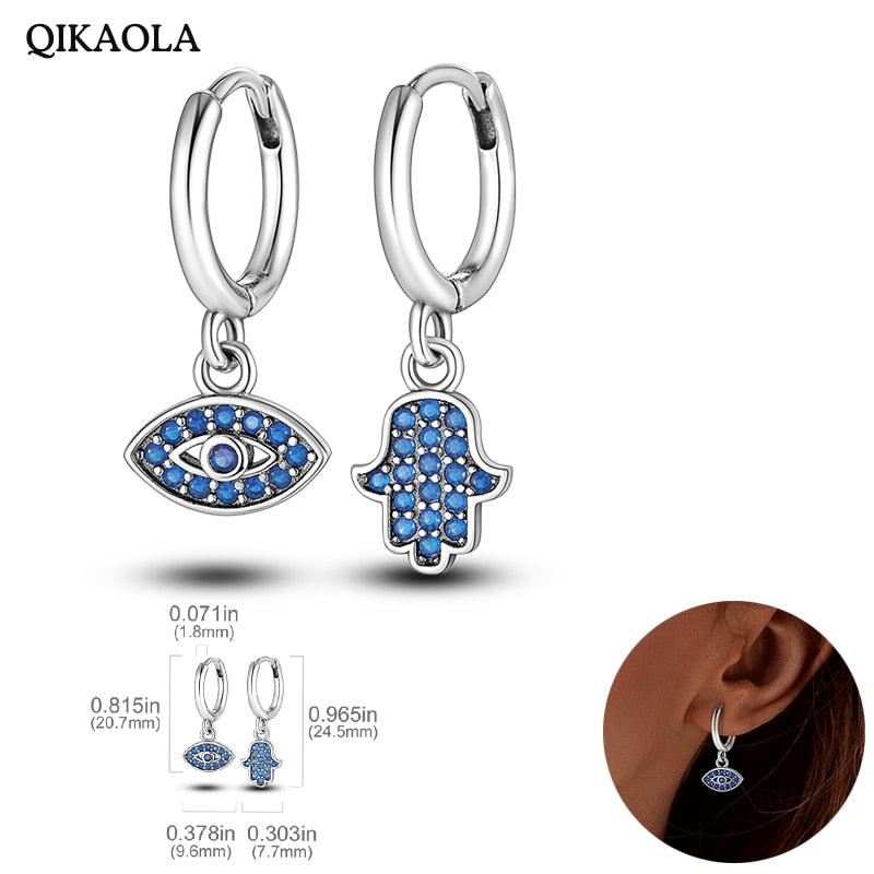 925  Silver Charm Double Earrings