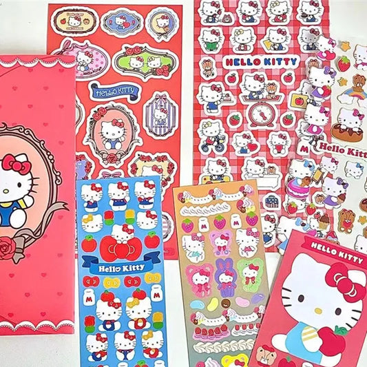 Sanrio Hello Kitty Stickers Set  Kawaii