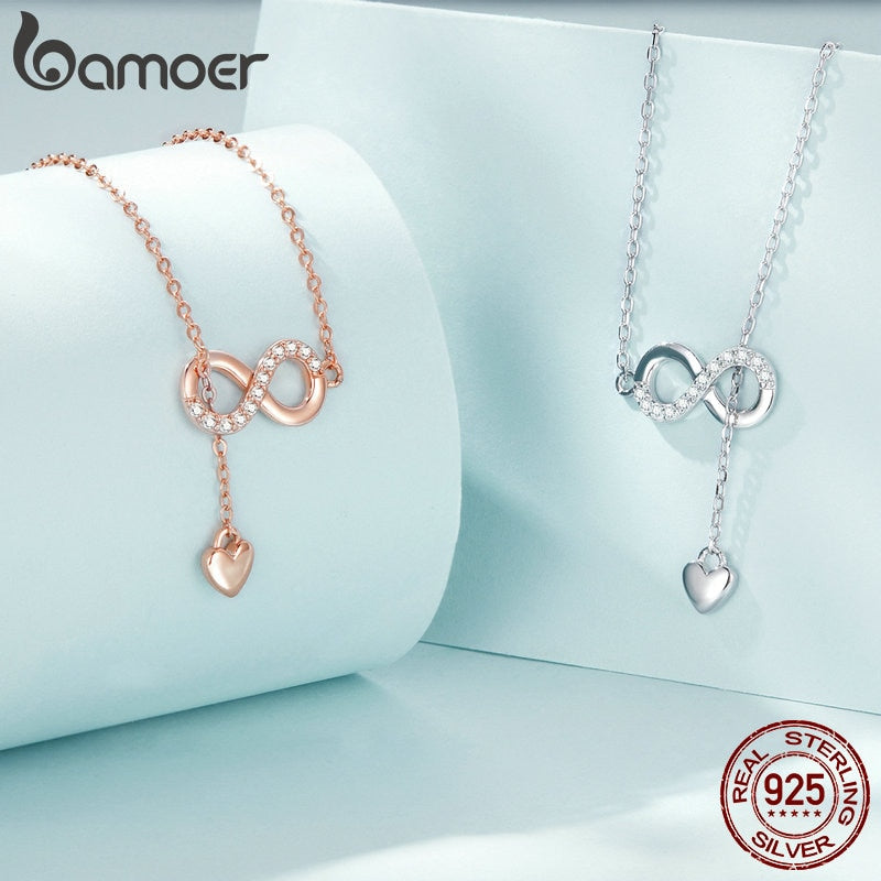 925  Silver Infinity Pendant Necklaces