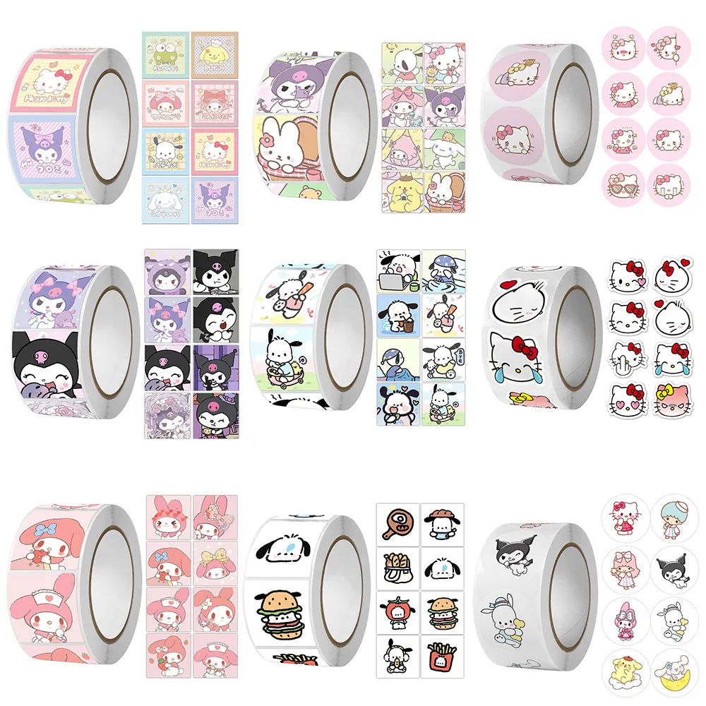 Sanrio Sticker Kawaii Kuromi Hello Kitty