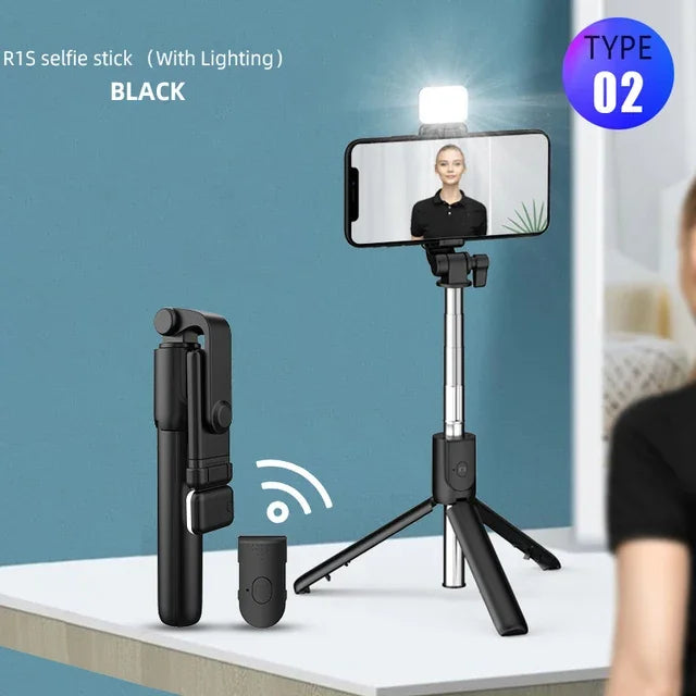 Wireless Bluetooth Selfie Stick Mobile Phone Holder