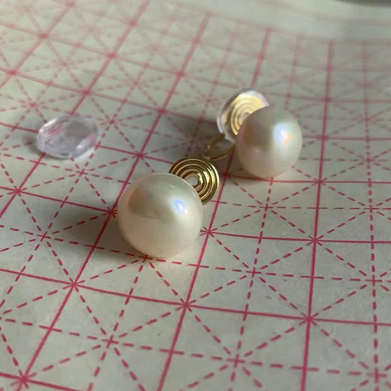 Freshwater Pearls Stud Clip on Earrings