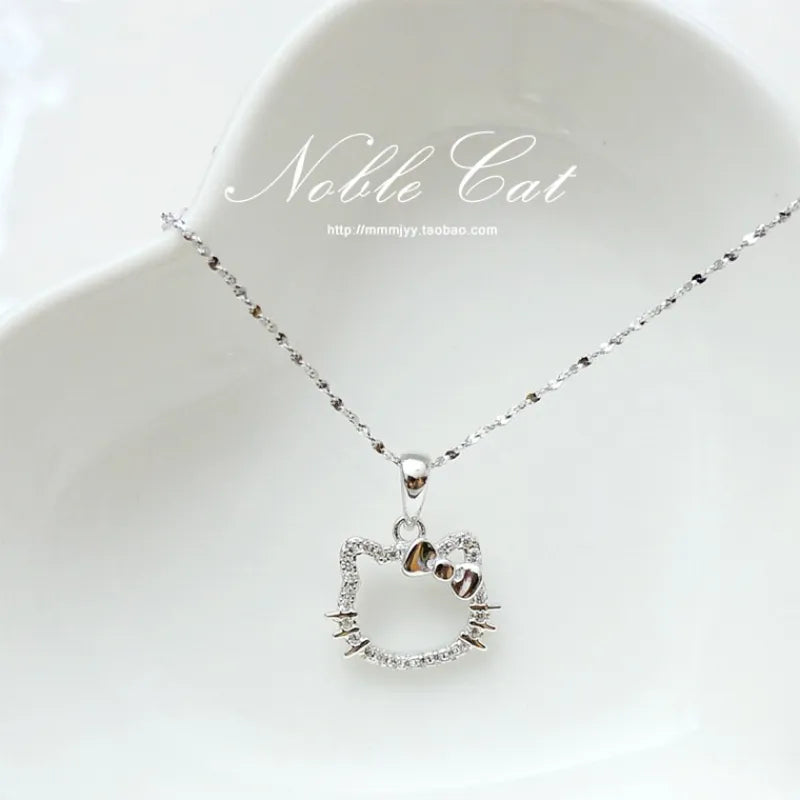 Hello kitty Sanrio Anime  Necklace  Crystal Ring