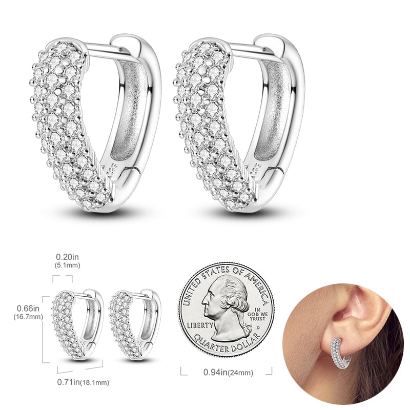 925  Silver Charm Double Earrings