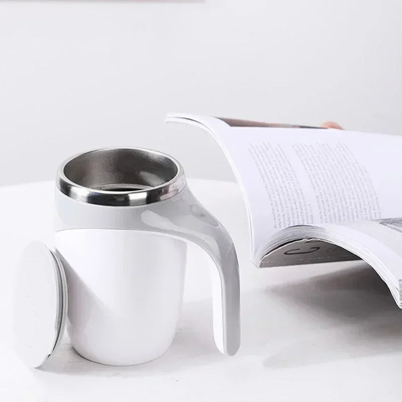 Self-stirring Rechargeable Coffee Cup Stainless Steel