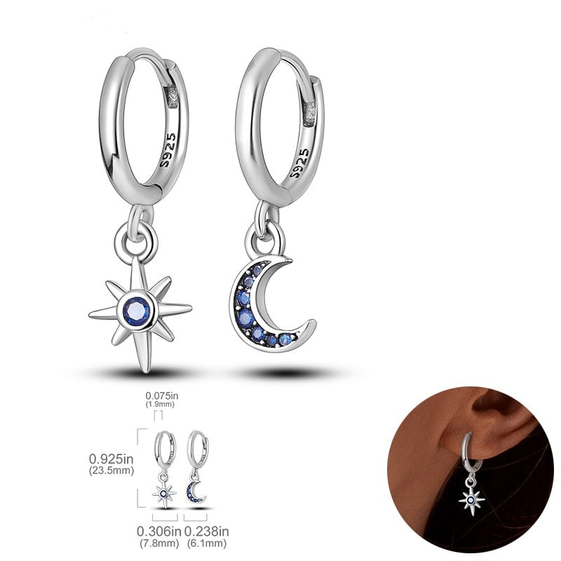 925  Silver Charm Double Earrings