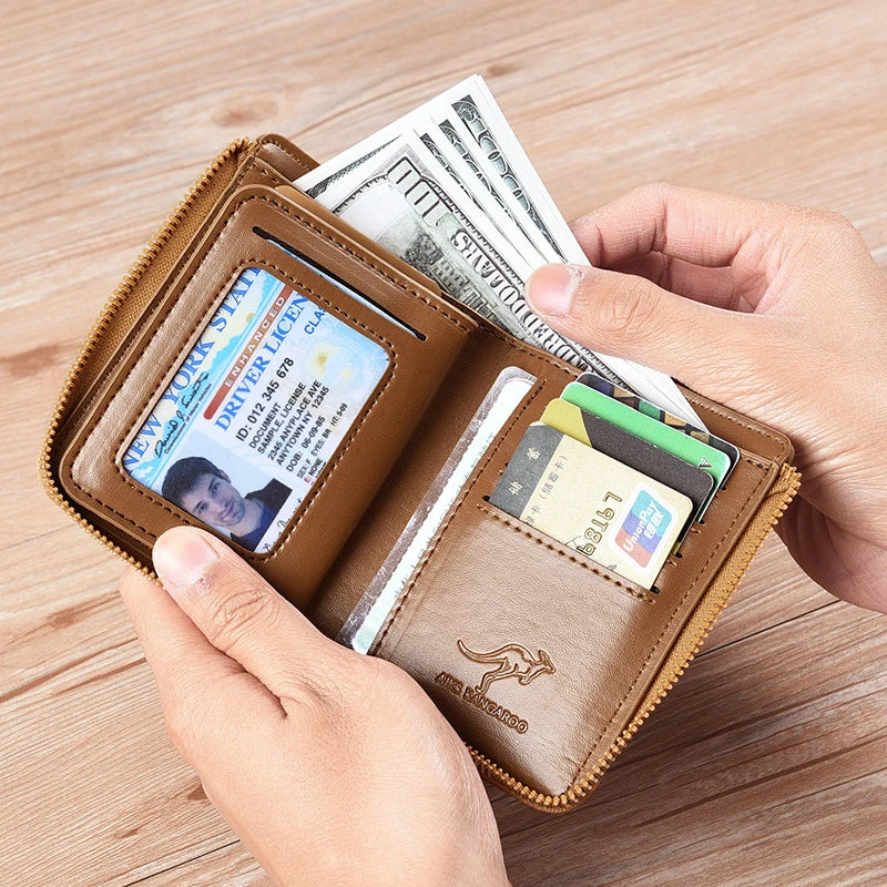 Business Card Holder Zipper Wallet