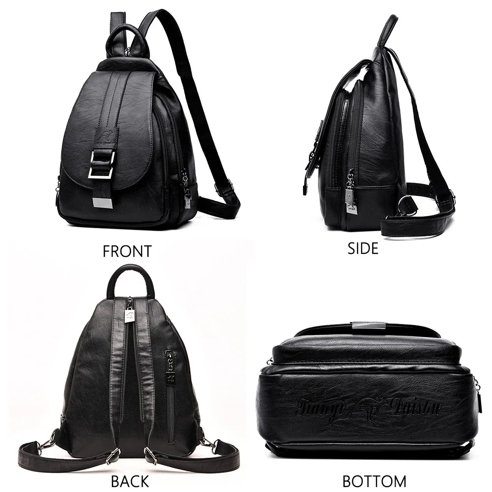 Designer Travel Leather Backpacks