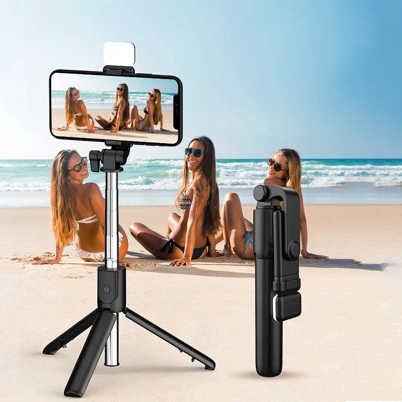 Wireless Bluetooth Selfie Stick Mobile Phone Holder