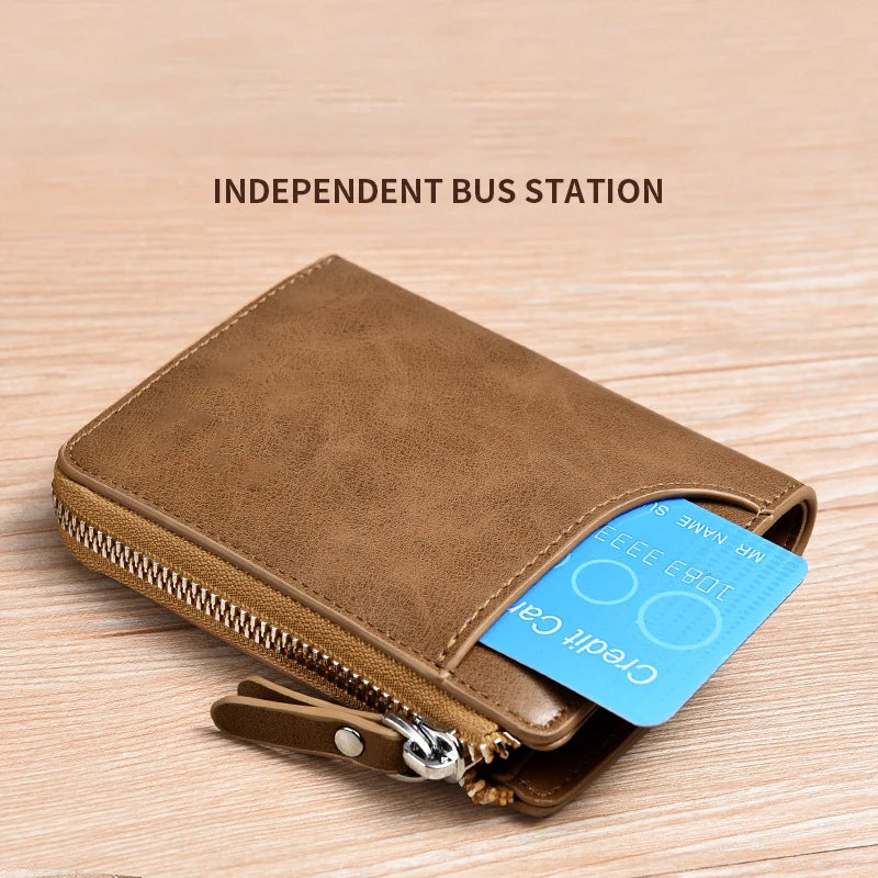 Leather Business Card Holder Wallet