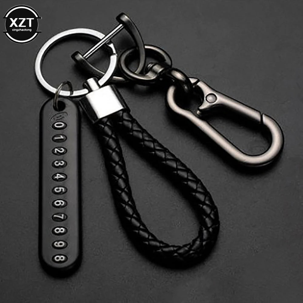 Anti-Lost Car Key Pendant Split Rings Keychain