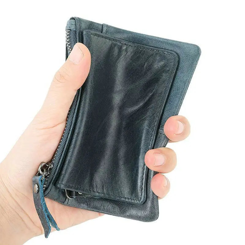 Leather Retro Coin Card Holder