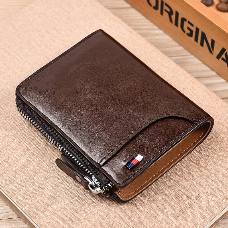 Leather Business Card Holder Wallet